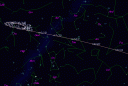 Карта пути кометы